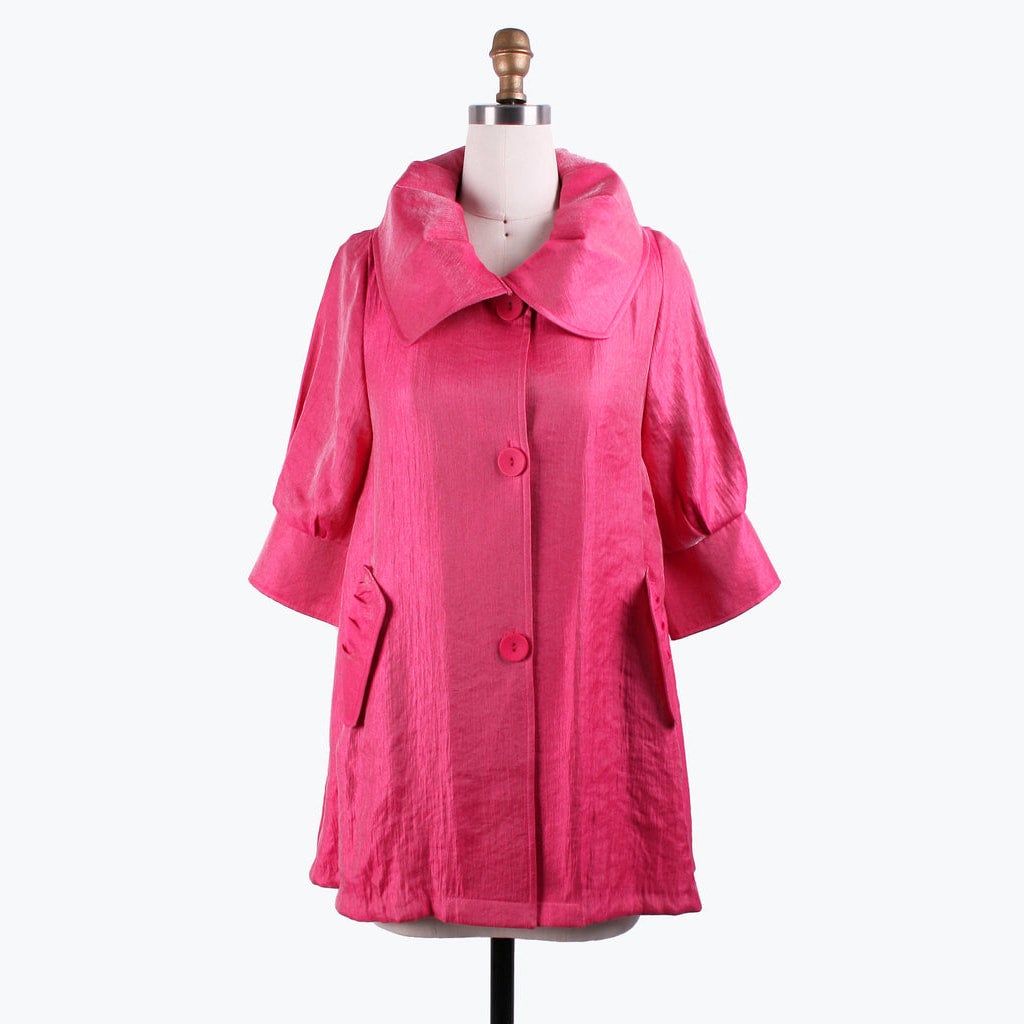 Fuchsia Swing Jacket Damee